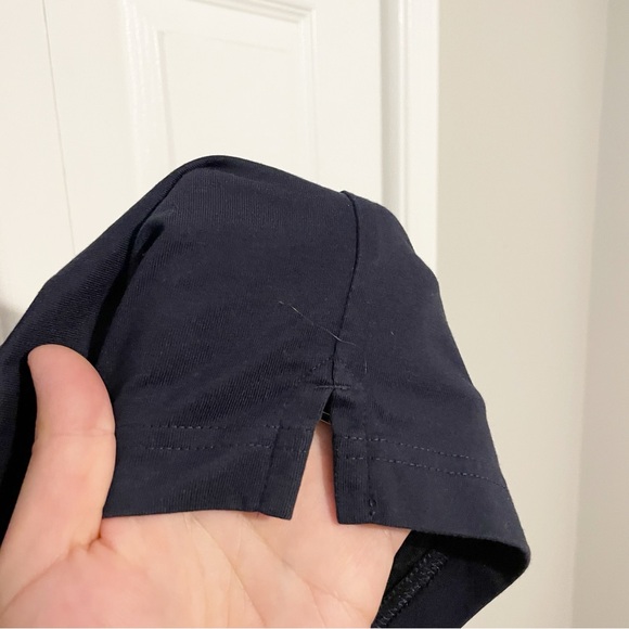 Brooks Brothers ProSport T-Shirt Size Medium Performance Script Logo Tee Navy - Picture 4 of 7